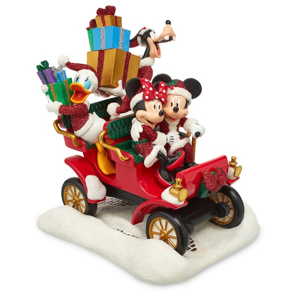 Santa Mickey Mouse and Friends in Car Figure
